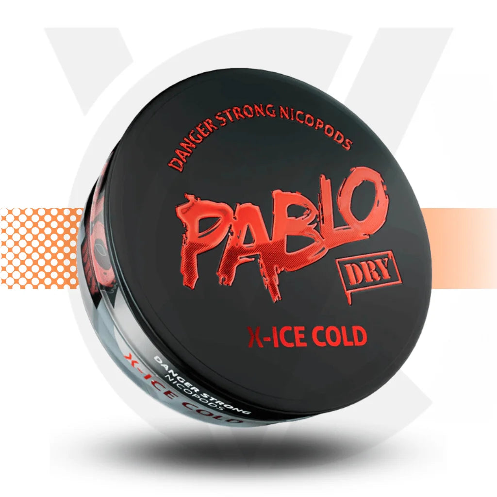 Pablo Dry Nicotine Pouches Snus No Tobacco Nicopods - X-Ice Cold 30mg - Cloud Vapez UK