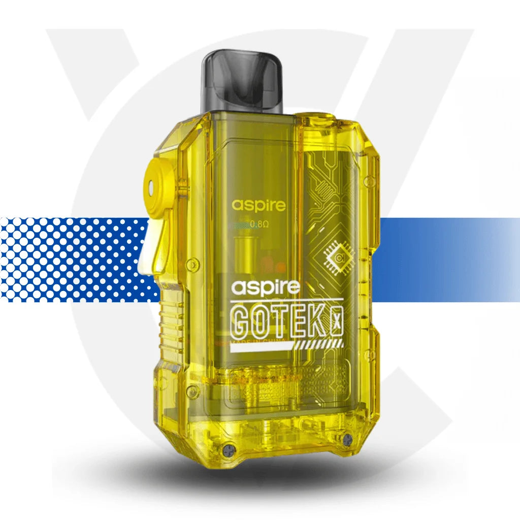 Aspire Gotek X Vape Pod Kit Rechargeable - Yellow - Cloud Vapez UK