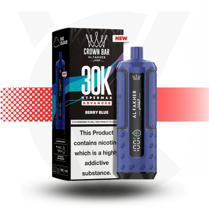 Al Fakher Crown Bar 30k Prefilled Pod Kit Vape - Berry Blue l Cloud Vapez UK