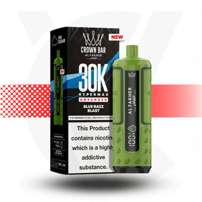 Al Fakher Crown Bar 30k Prefilled Pod Kit Vape - Blue Razz Blast l Cloud Vapez UK