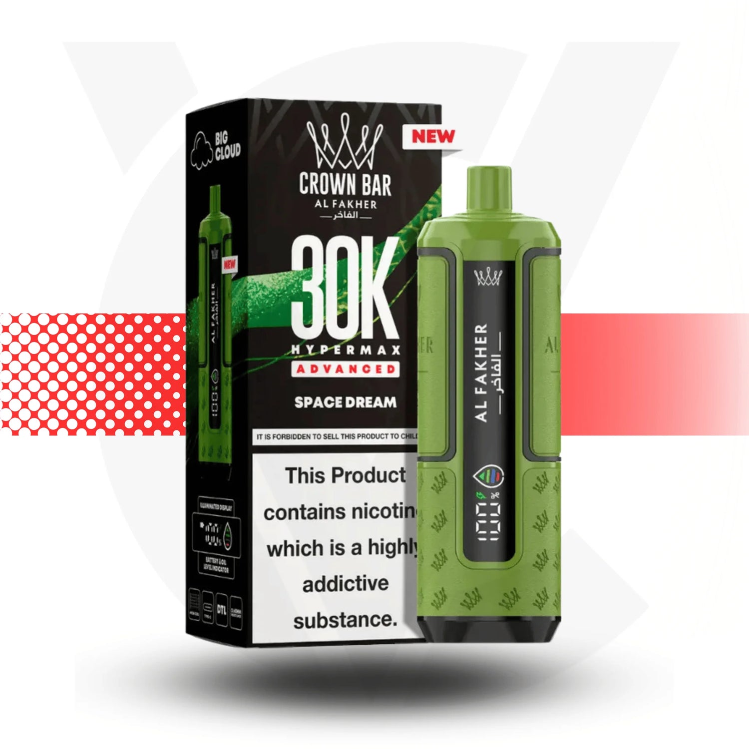 Al Fakher Crown Bar 30k Prefilled Pod Kit Vape - Space Dream l Cloud Vapez UK