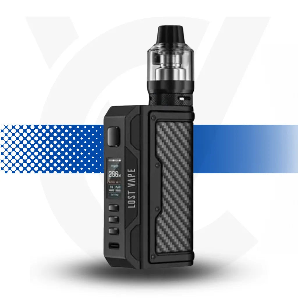 Lost Vape Quest Thelema Vape Kit - Black Carbon Fibre l Cloud Vapez UK