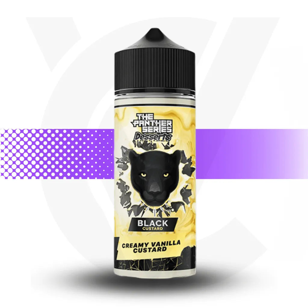 Dr Vapes Panther Series Desserts 100ml E-Liquid - Black Custard l Cloud Vapez UK