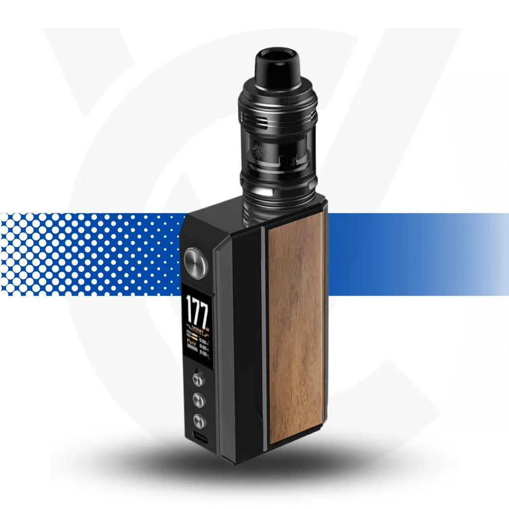 Voopoo Drag 4 Vape Kit - Black &amp; Walnut l Cloud Vapez UK