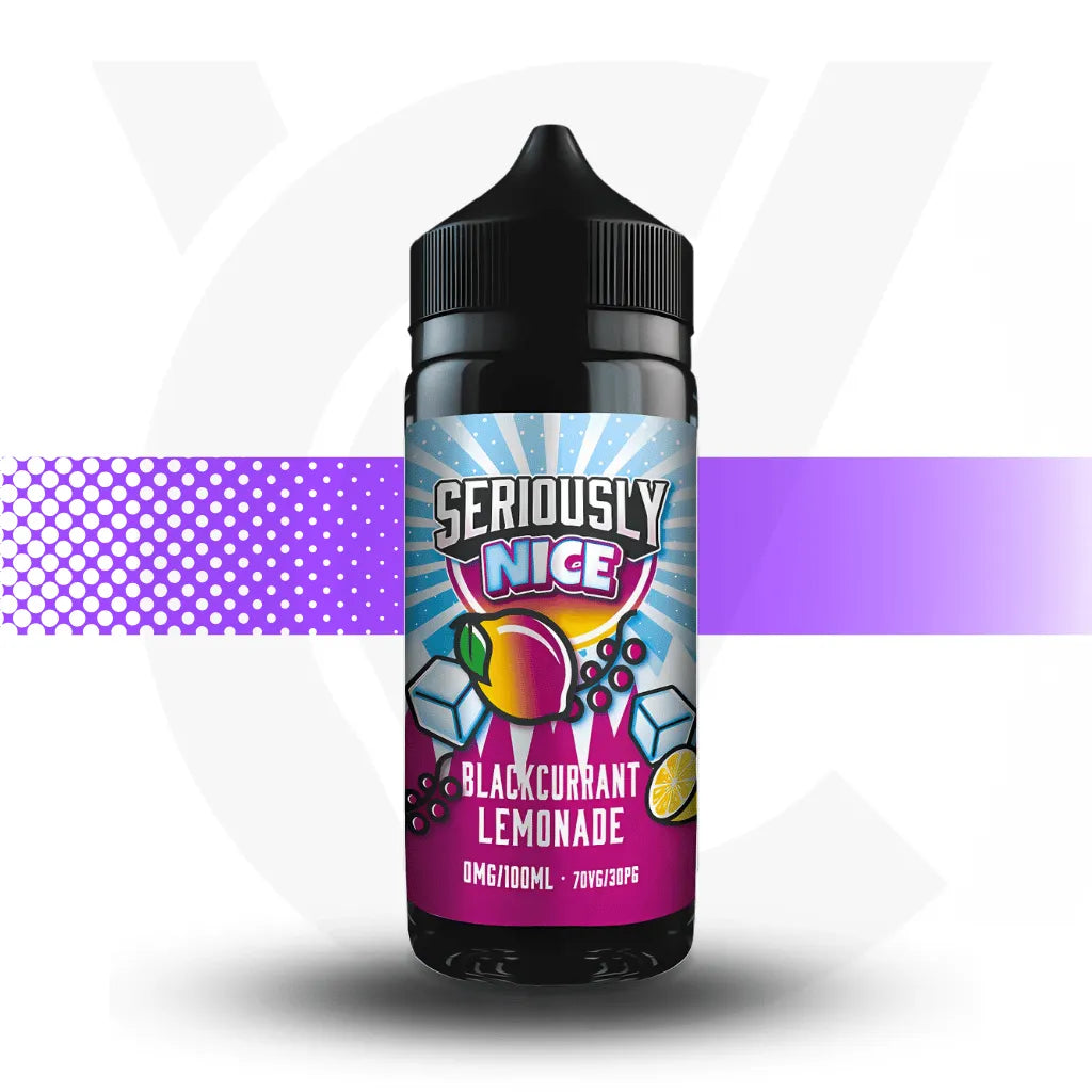 Seriously 100ml E-Liquid - Blackcurrant Lemonade - Nice l Cloud Vapez UK