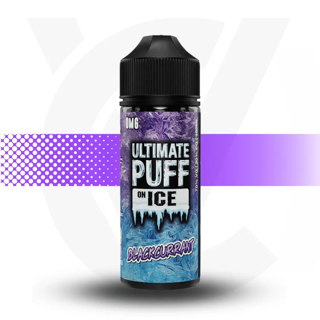 Ultimate Puff 100ml Short Fill - Blackcurrant On Ice l Cloud Vapez UK