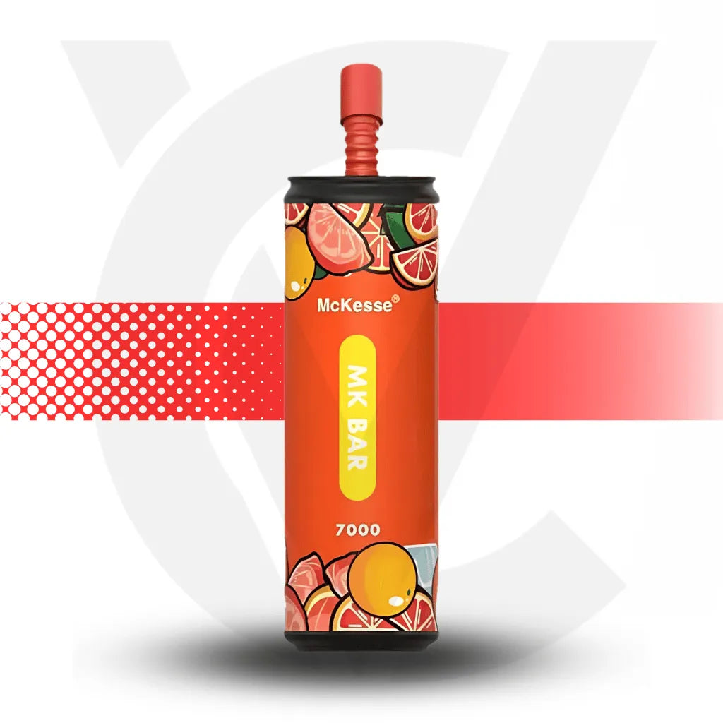 Mckesse Bar 7000 Disposable Vape - Blood Orange Pomelo l Cloud Vapez UK