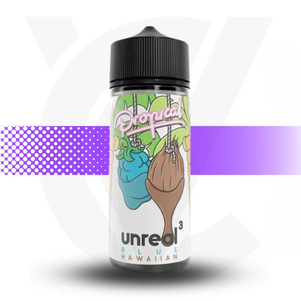 Unreal 3 Propical 100ml E-Liquid - Blue Hawaiian | Cloud Vapez UK