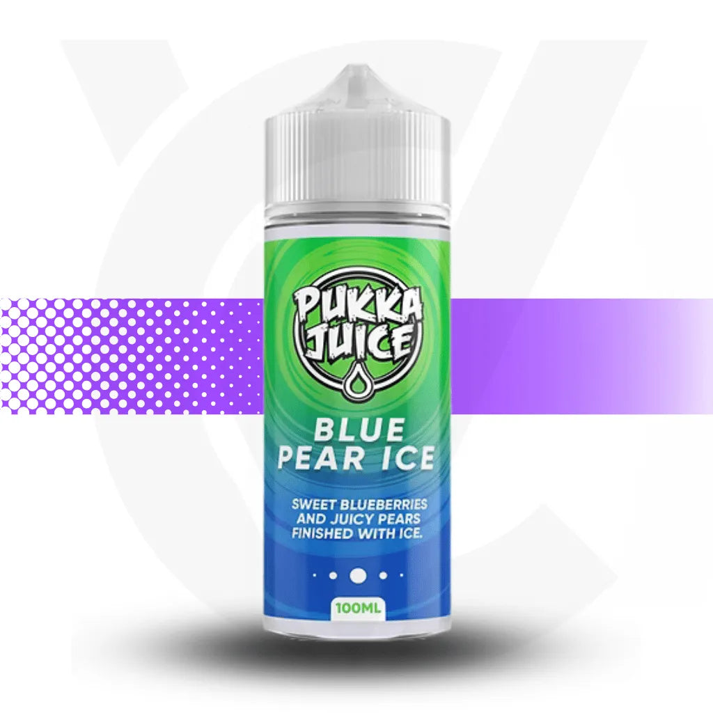 Pukka Juice 100ml E-Liquid - Blue Pear Ice | Cloud Vapez UK