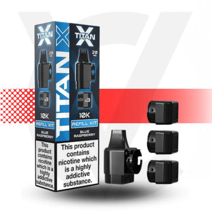 Titan X 10K Prefilled Pod - Blue Raspberry | Cloud Vapez UK