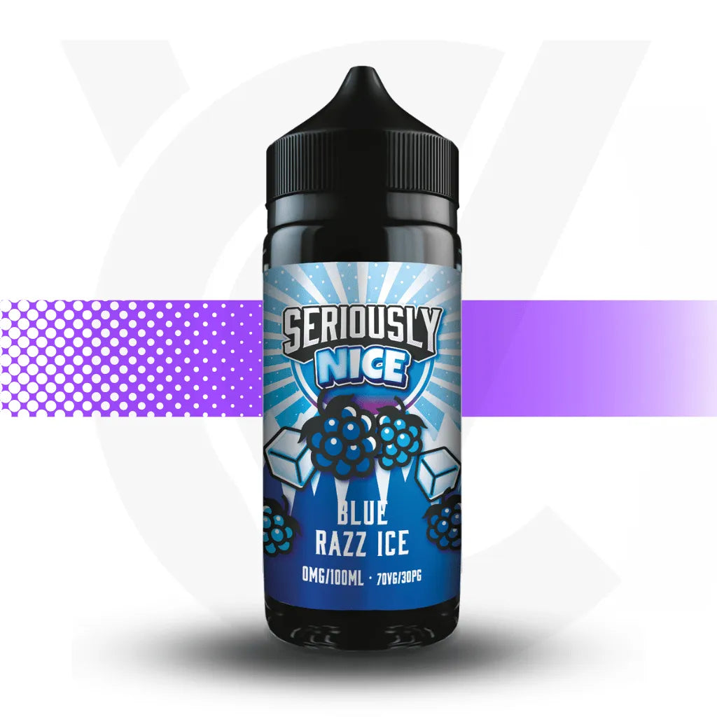 Seriously 100ml E-Liquid - Blue Razz Ice - Nice | Cloud Vapez UK