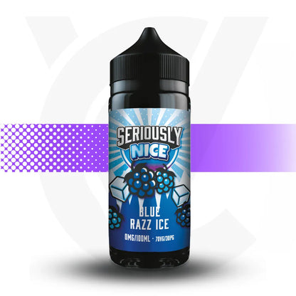 Seriously 100ml E-Liquid - Blue Razz Ice - Nice | Cloud Vapez UK