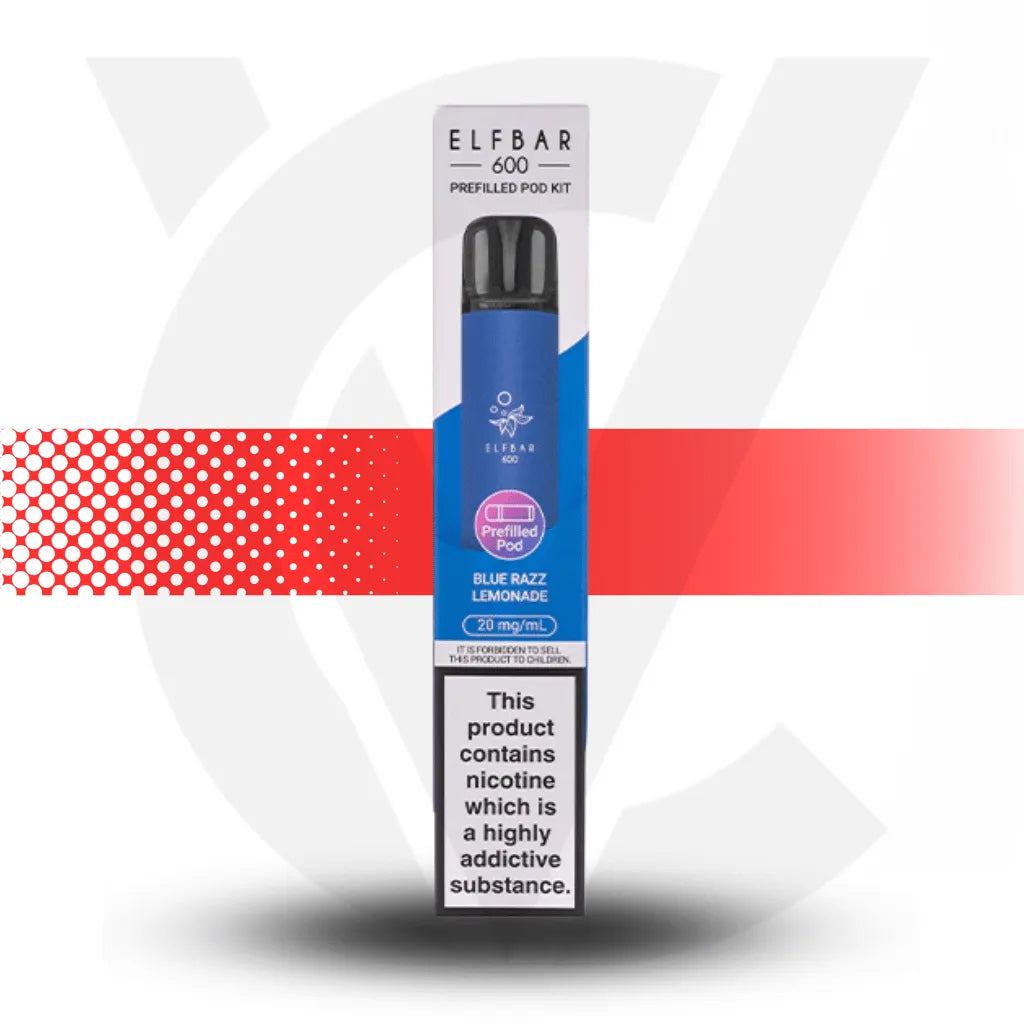 Elf Bar 600 Prefilled Pod Kit - Blue Razz Lemonade | Cloud Vapez UK