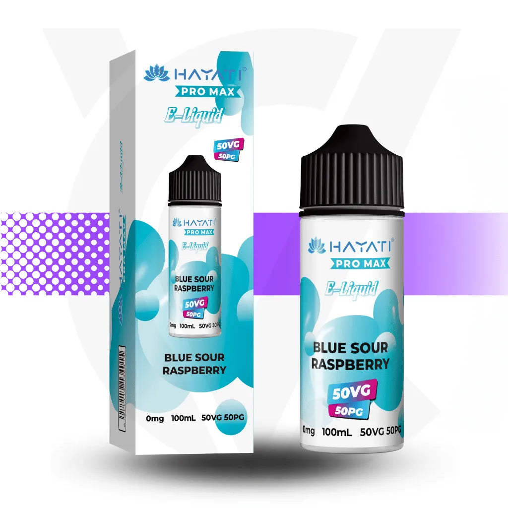 Hayati Pro Max 100ml E-Liquid - Blue Sour Raspberry l Cloud Vapez UK