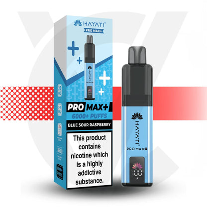 Hayati Pro Max + 6000 Disposable Vape - Blue Sour Raspberry | Cloud Vapez UK