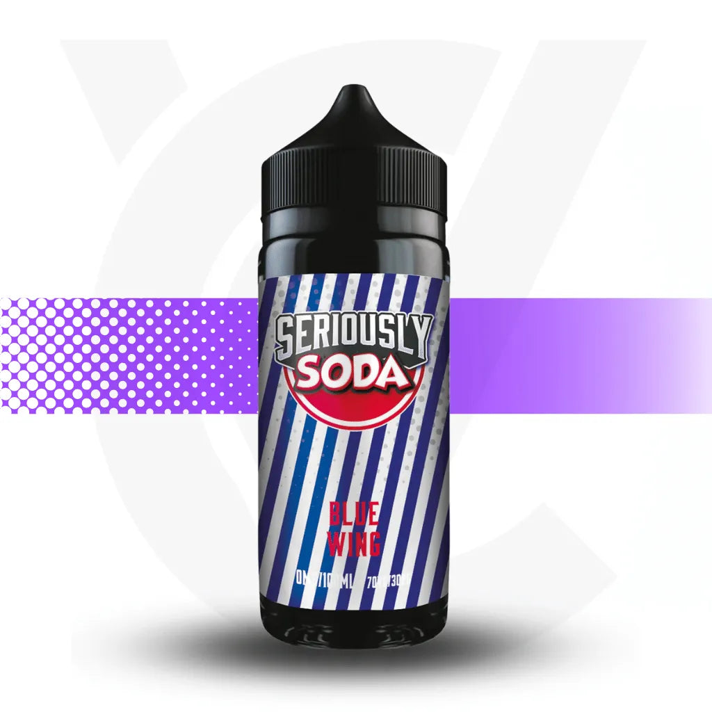 Seriously 100ml E-Liquid - Blue Wing - Soda l Cloud Vapez UK