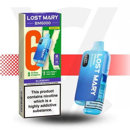 Lost Mary BM6000 Prefilled Pod Kit - Blueberry | Cloud Vapez UK