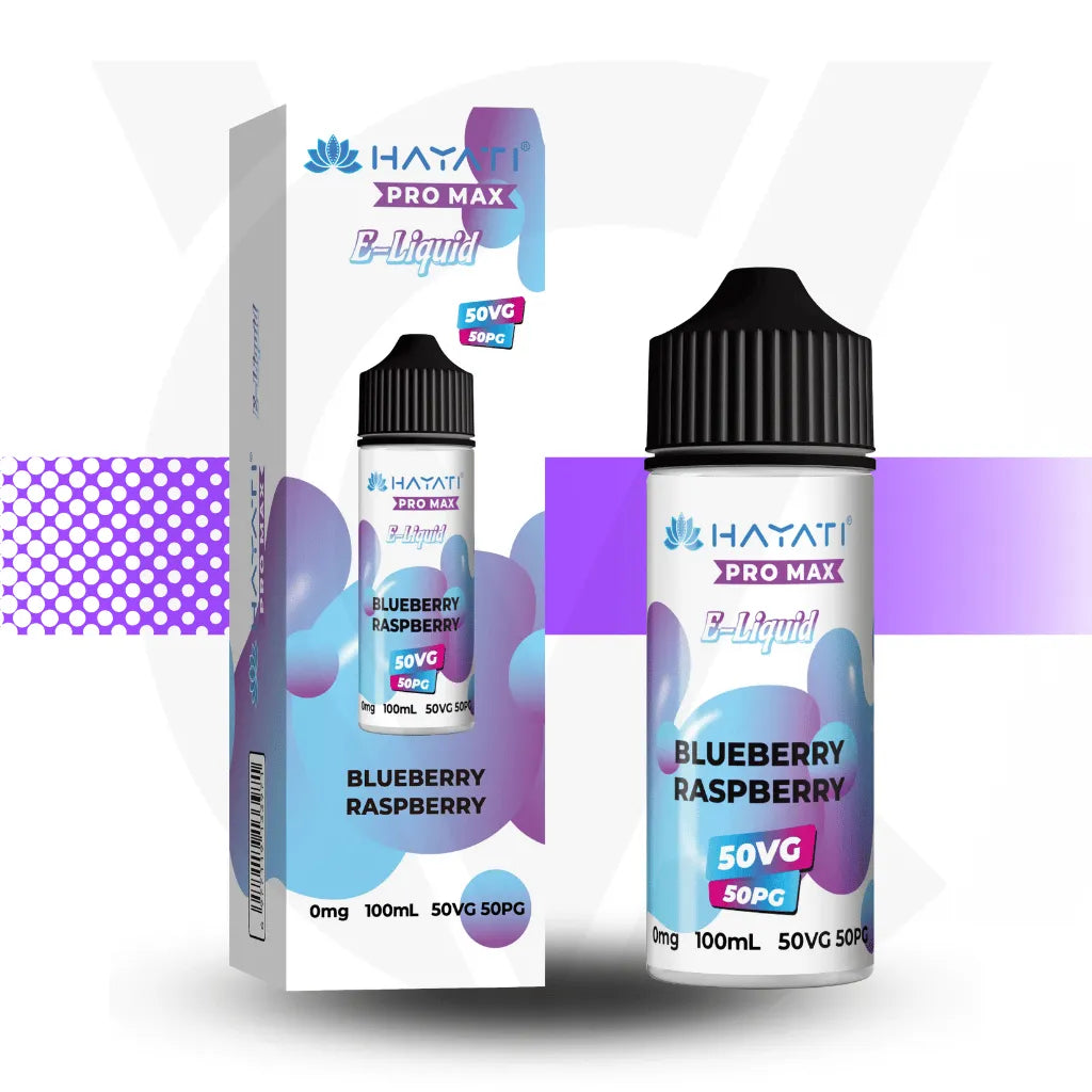 Hayati Pro Max 100ml E-Liquid - Blueberry Raspberry l Cloud Vapez UK