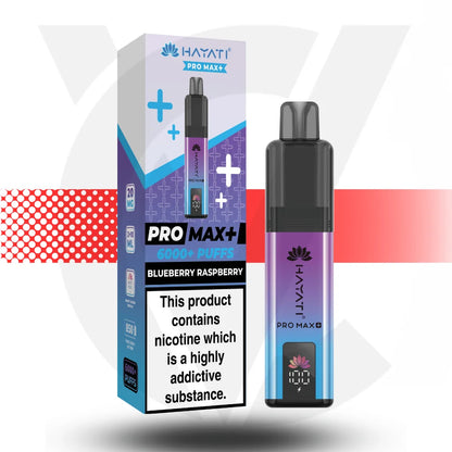 Hayati Pro Max + 6000 Disposable Vape - Blueberry Raspberry | Cloud Vapez UK