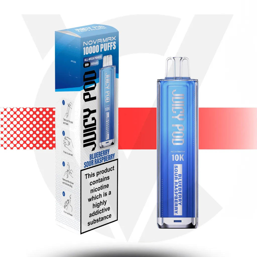 Juicy Pod 10K Prefilled Pod Kit - Blueberry Sour Raspberry | Cloud Vapez UK