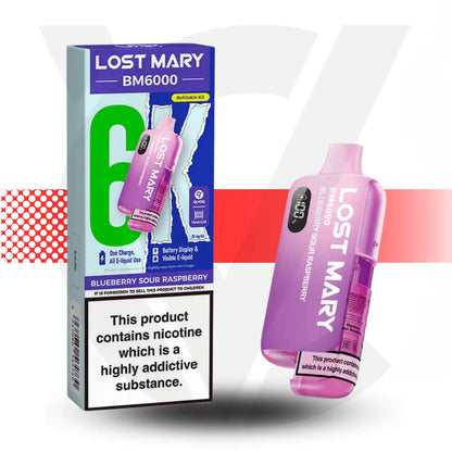 Lost Mary BM6000 Prefilled Pod Kit - Blueberry Sour Raspberry | Cloud Vapez UK