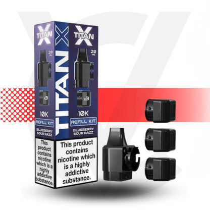 Titan X 10K Prefilled Pod - Blueberry Sour Razz | Cloud Vapez UK