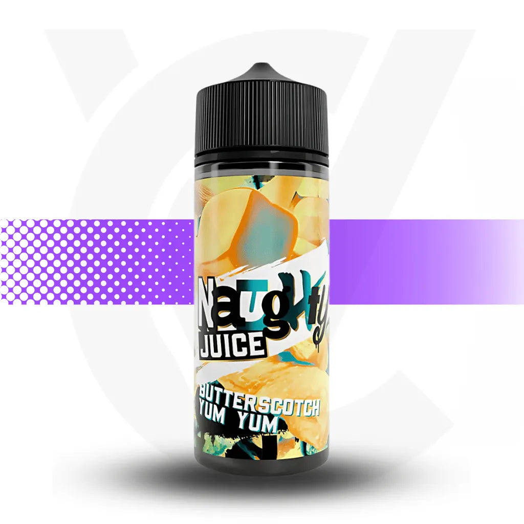 Naughty Juice 100ml E-Liquid - Butterscotch Yum Yum l Cloud Vapez UK