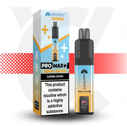 Hayati Pro Max + 6000 Disposable Vape - Caribb Crush | Cloud Vapez UK