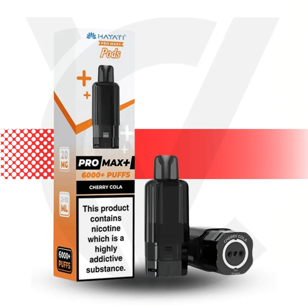 Hayati Pro Max Plus 6K Prefilled Pods Dual 10ml Pods, 20mg Nic Salt Cloud Vapez UK Hayati Pro Max Plus 6K Prefilled Pods Dual 10ml Pods, 20mg Nic Salt Cloud Vapez UK