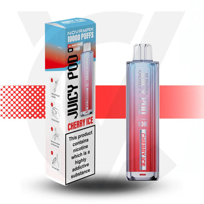 Juicy Pod 10K Prefilled Pod Kit - Cherry Ice | Cloud Vapez UK