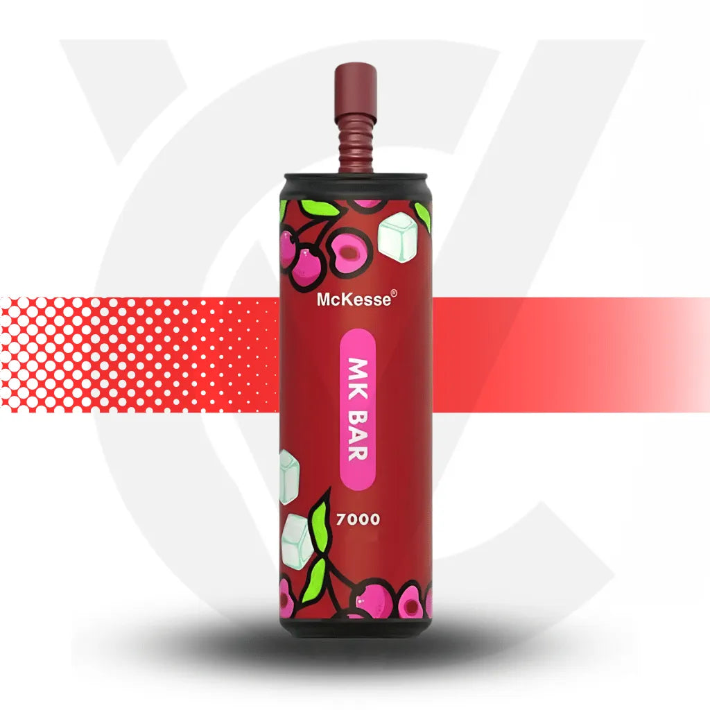 Mckesse Bar 7000 Disposable Vape - Cherry Ice l Cloud Vapez UK