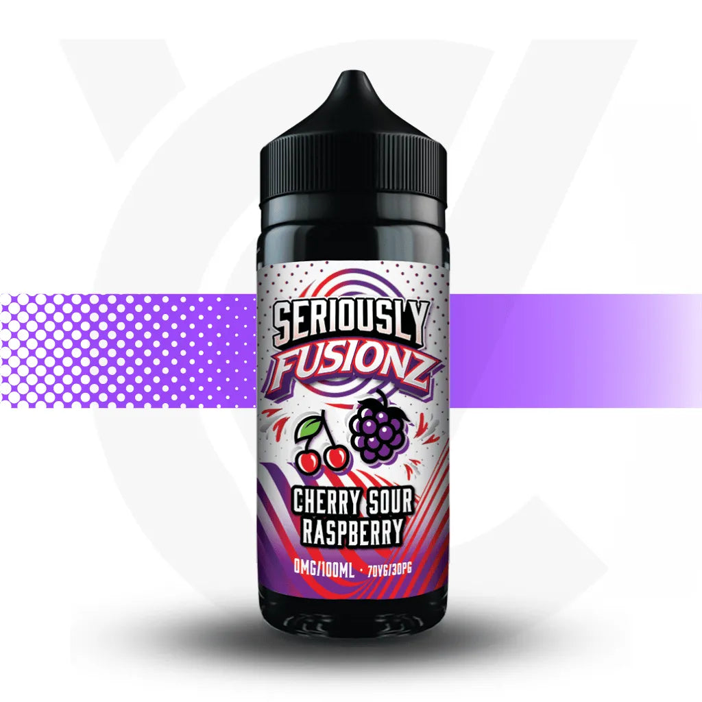 Seriously 100ml E-Liquid - Cherry Sour Raspberry - Fusionz | Cloud Vapez UK