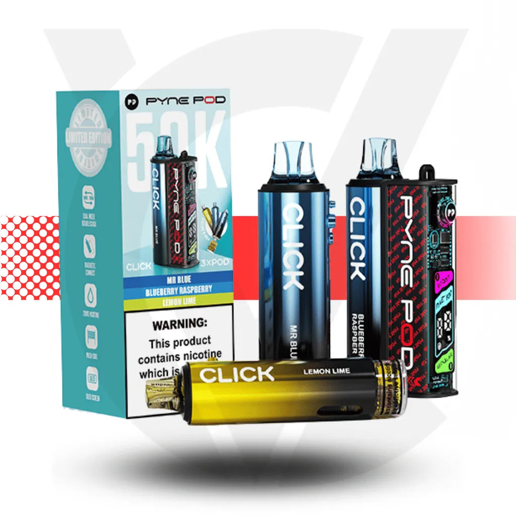 Pyne Pod Click 50K Prefilled Pod Kit | TPD Compliant l Cloud Vapez UK Pyne Pod Click 50K Prefilled Pod Kit | TPD Compliant l Cloud Vapez UK
