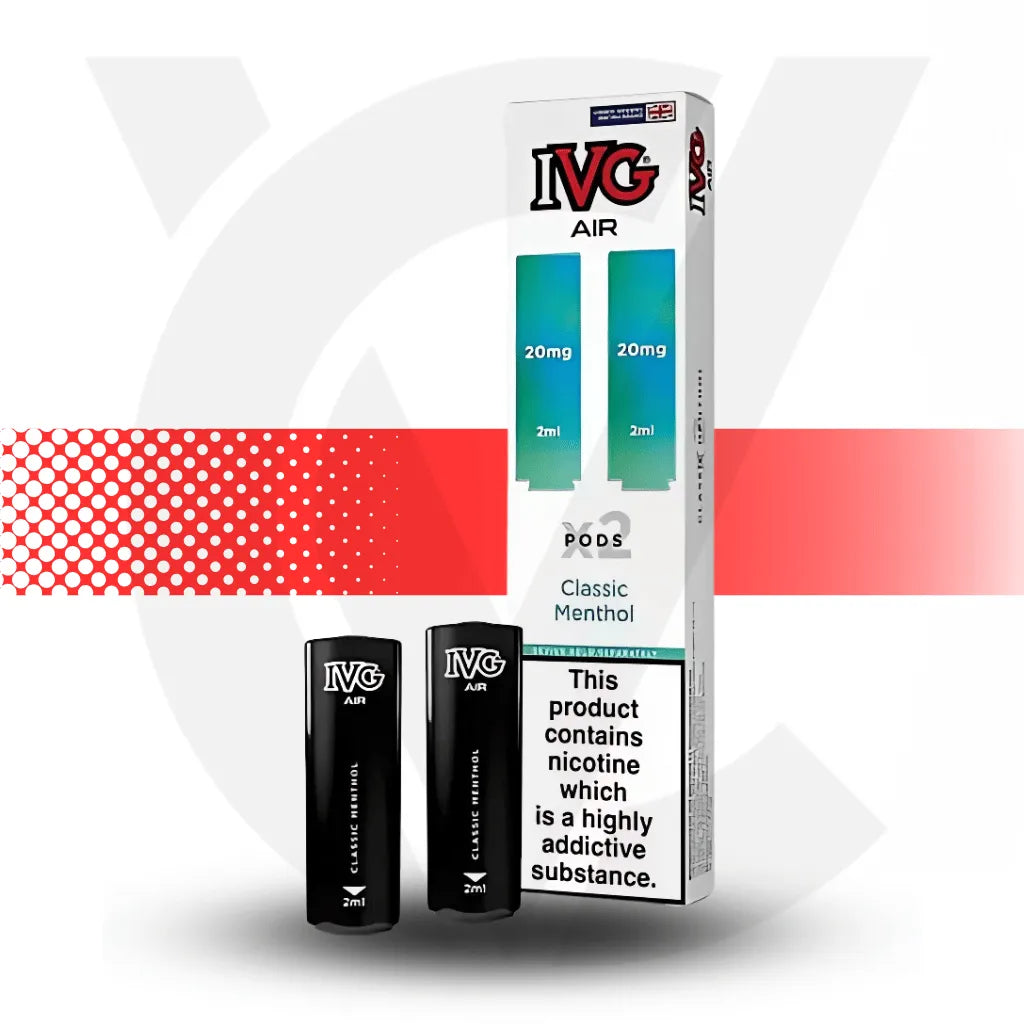 IVG Air Prefilled Pods - Classic Menthol | Cloud Vapez UK