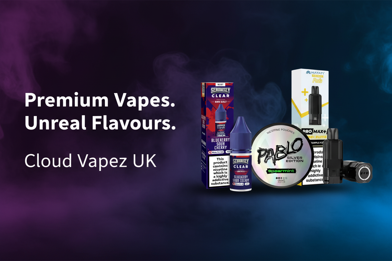Cloud Vapez UK Hero Banner - Slight Overlap No CTA