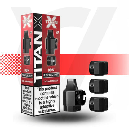 Titan X 10K Prefilled Pod - Cola Freeze | Cloud Vapez UK