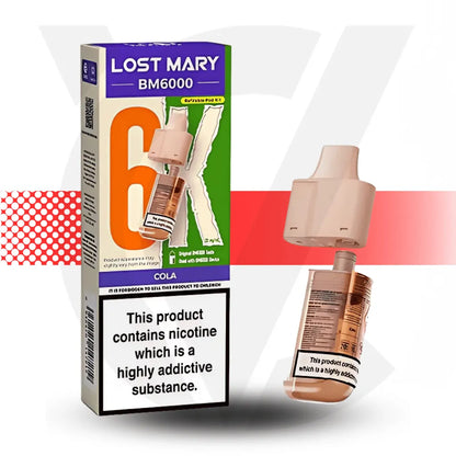Lost Mary BM6000 Prefilled Pod - Cola | Cloud Vapez UK