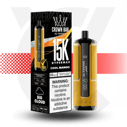 Al Fakher Crown Bar 15k Disposable Vape - Cool Mango l Cloud Vapez UK