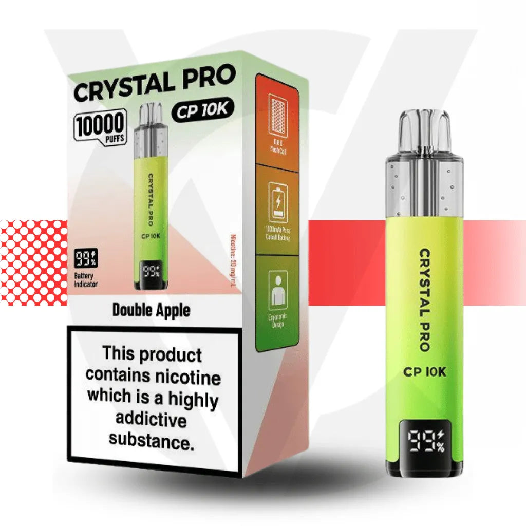 Crystal Pro CP 10K Prefilled Pod Kit - Double Apple | Cloud Vapez UK