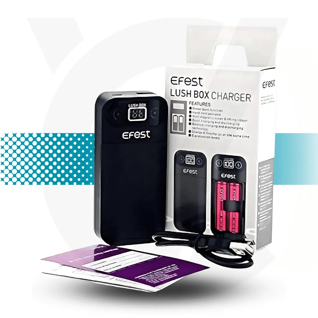 EFest Lush Box 18650 Charger &amp; Power Bank | Cloud Vapez UK