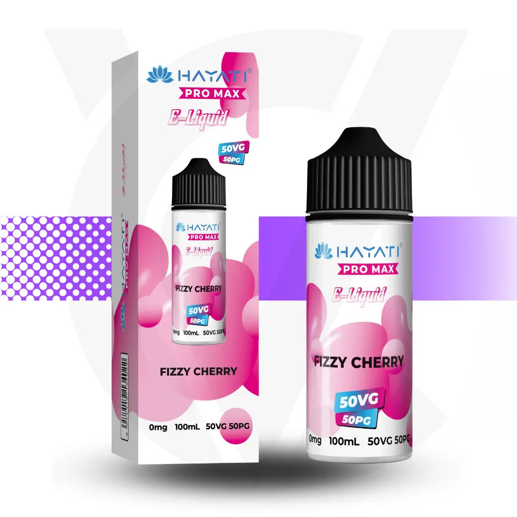 Hayati Pro Max 100ml E-Liquid - Fizzy Cherry l Cloud Vapez UK