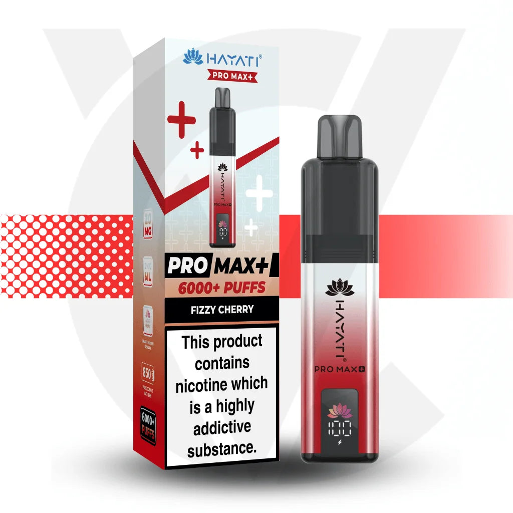 Hayati Pro Max + 6000 Disposable Vape - Fizzy Cherry | Cloud Vapez UK