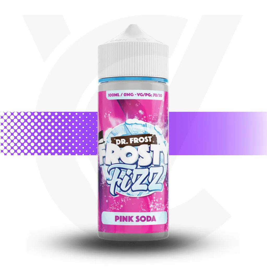 Dr Frost 100ml E-Liquid - Frosty Fizz Pink Soda | Cloud Vapez UK