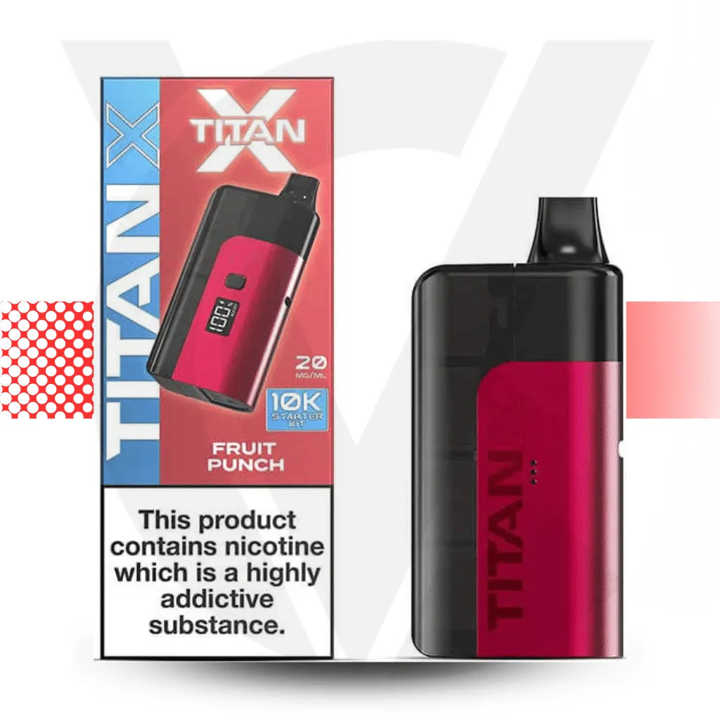 Titan X 10K Prefilled Pod Kit - Fruit Punch | Cloud Vapez UK