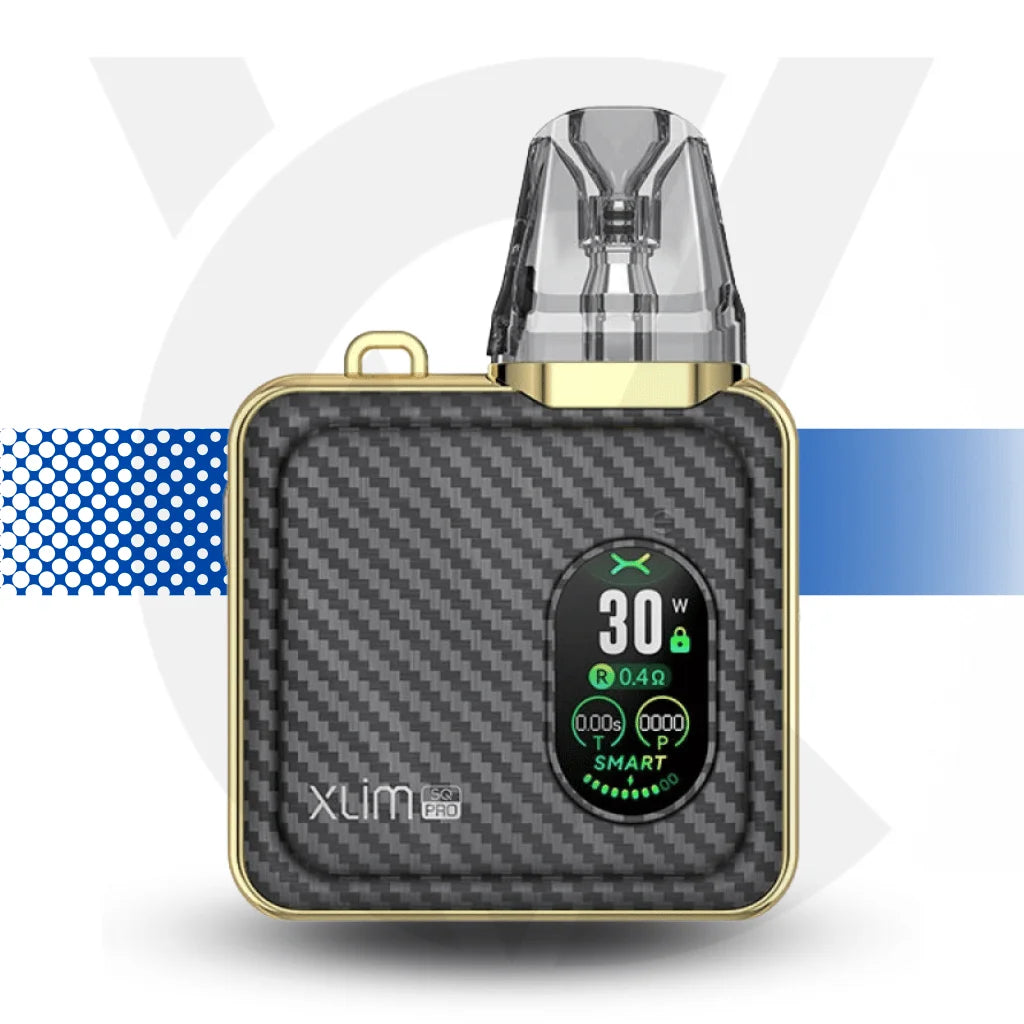 Oxva SQ Pro Pod Kit - Gold Carbon l Cloud Vapez UK