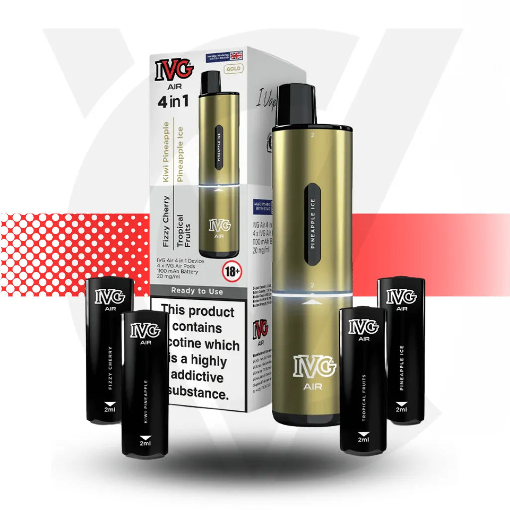 IVG Air 4 In 1 Prefilled Pod Kit - Gold Edition | Cloud Vapez UK