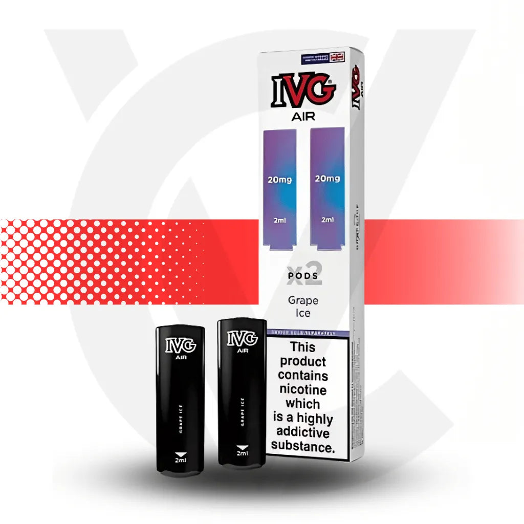 IVG Air Prefilled Pods - Grape Ice | Cloud Vapez UK