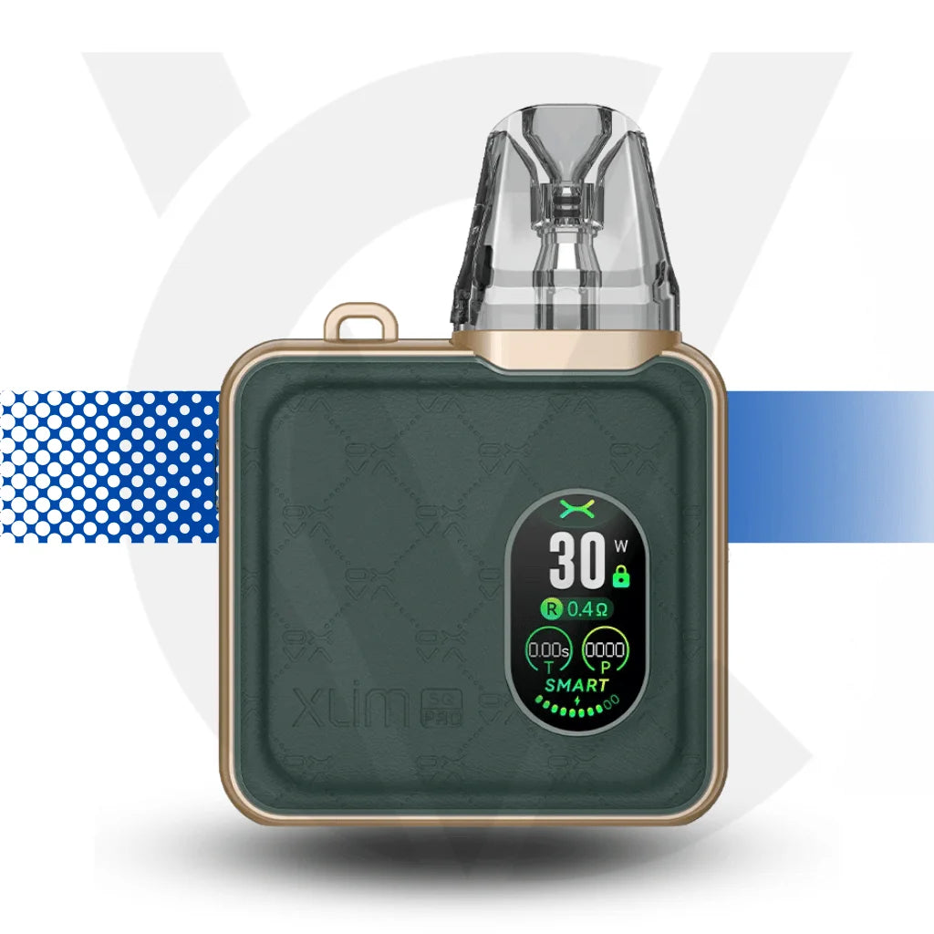 Oxva SQ Pro Pod Kit - Green Leather l Cloud Vapez UK