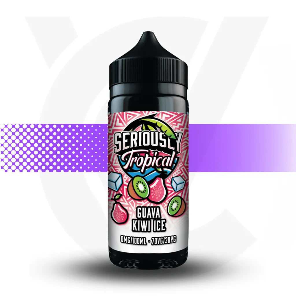Seriously 100ml E-Liquid - Guava Kiwi Ice - Tropical | Cloud Vapez UK