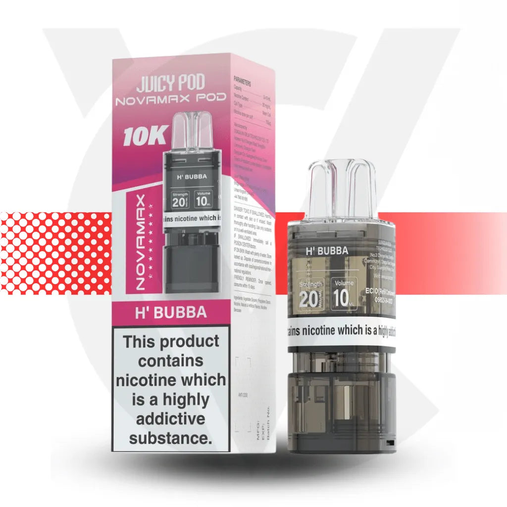 Juicy Pod 10K Novamax Prefilled Pod - H Bubba | Cloud Vapez UK